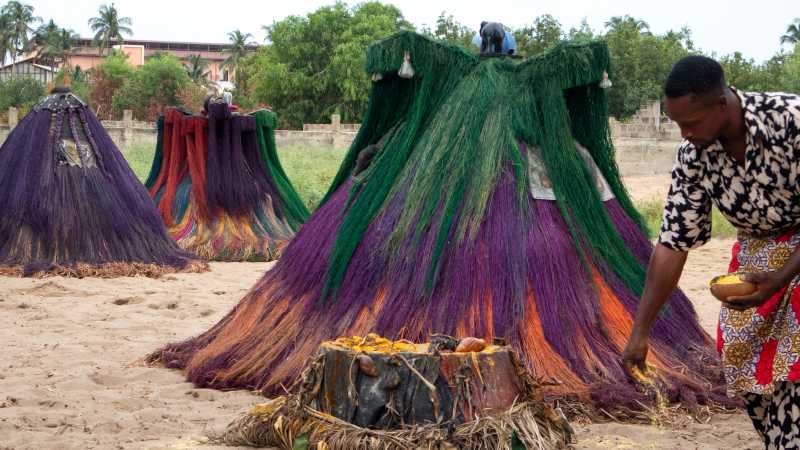 Zangbeto spirit guardians is a tradition shared across Benin, Togo and southwestern Nigeria - Highlights of Ghana, Togo and Benin, Ghana