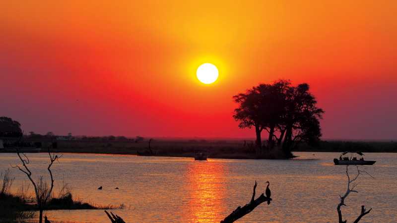 Breathtaking sunset in the Okavango Delta | Sue Badyari