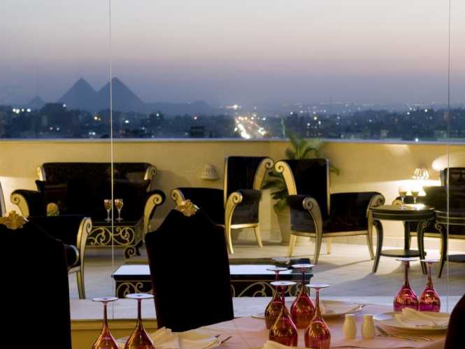 Cairo Hotel Barcelo terrace view
