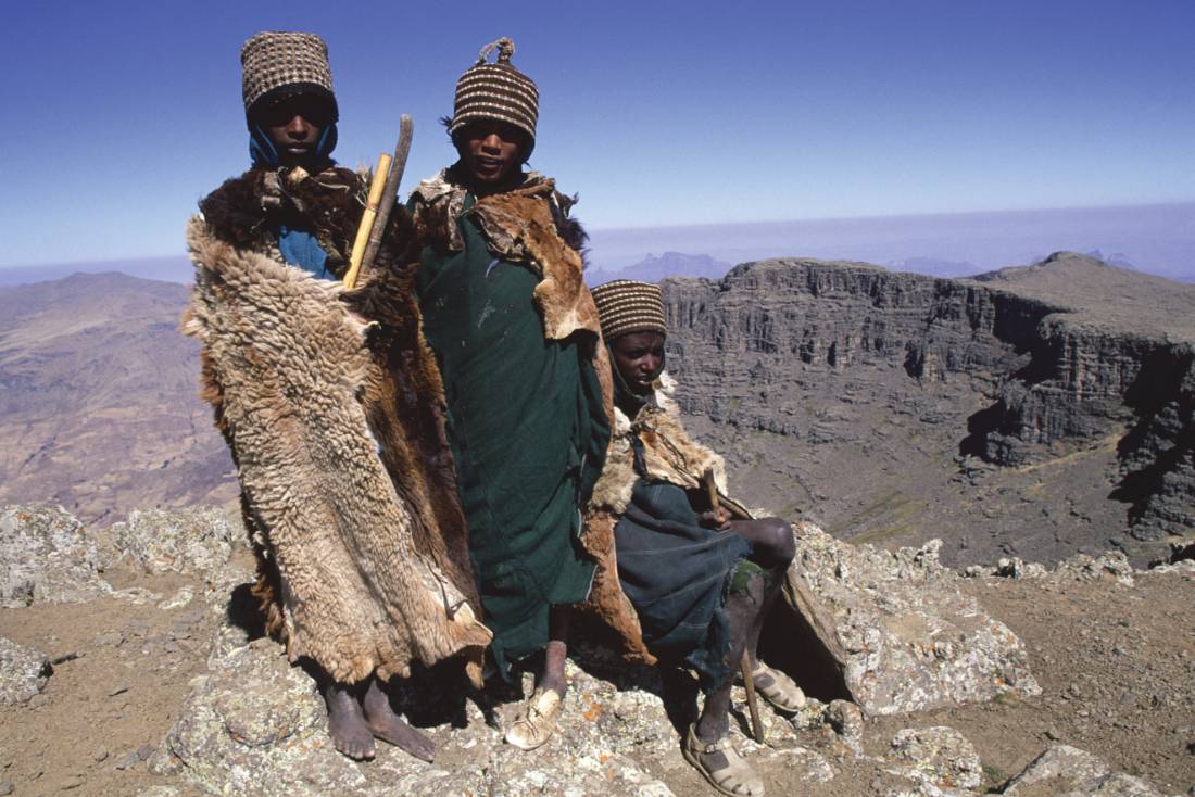 The local people in Ethiopia's Simien Mountains are most welcoming |  <i>John Millen</i>