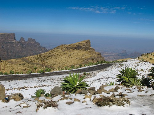 A light snow cover in the Simien Mountains in Ethiopia&#160;-&#160;<i>Photo:&#160;Fiona Windon</i>