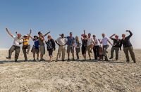 Group shot, 'African wilderness in comfort' trip |  Peter Walton