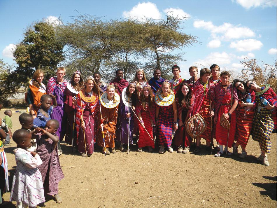 Traditional dress on the community project tour, Kenya -  Photo: Ian Williams