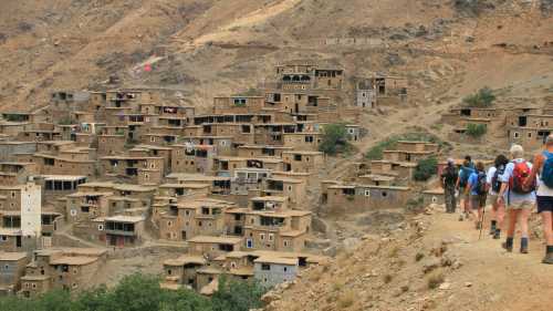 Trekking in the High Atlas Mountains on the way to Mt Toubkal, Morocco | John Millen