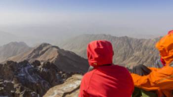 The view from the summit of Toubkal