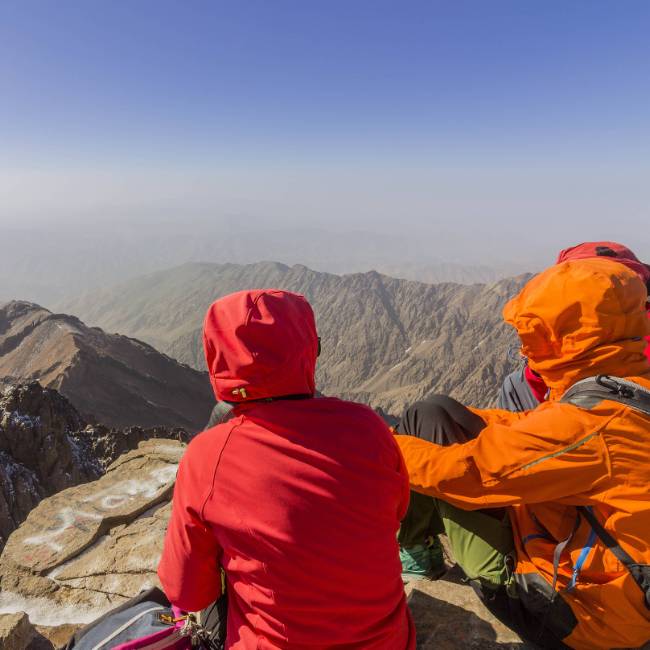 The view from the summit of Toubkal