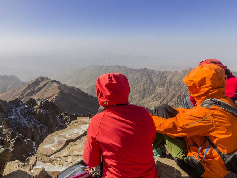 The view from the summit of Toubkal