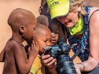 Local Himba children fascinated with the camera |  <i>Peter Walton</i>