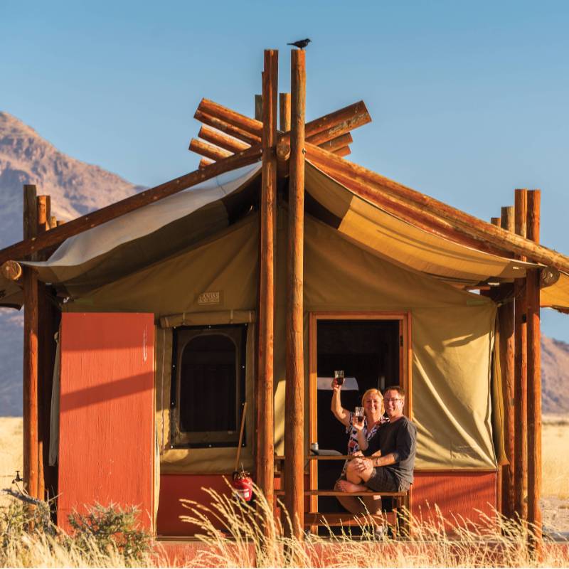 Permanent safari camp in the African wilderness | Peter Walton