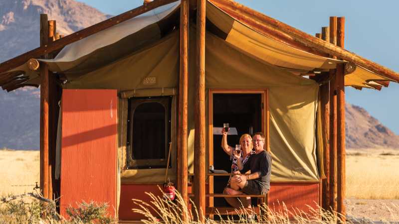 Permanent safari camp in the African wilderness | Peter Walton