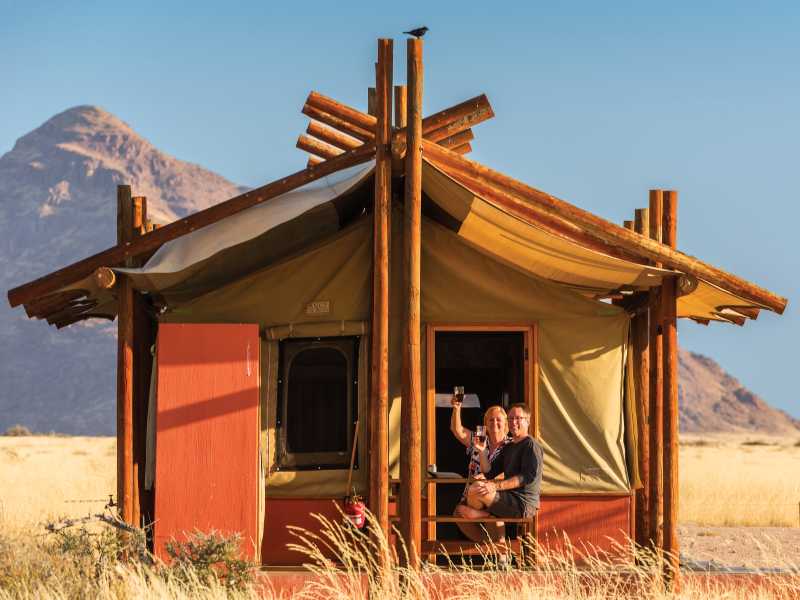 Permanent safari camp in the African wilderness | Peter Walton