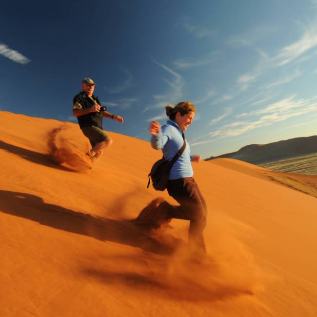 Sossusvlei is an area of enormous sand dunes | Andrew Thomasson