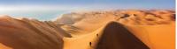 Climbing the sand dunes of Sossusvlei -  Photo: Peter Walton