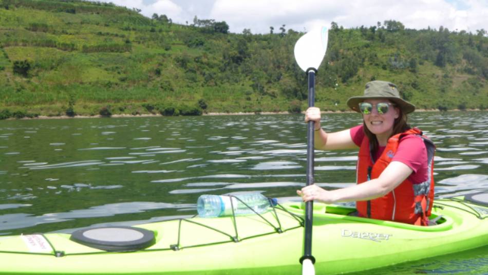 Kayaking on Lake Kivu
