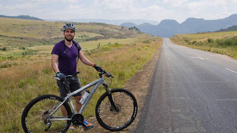 Cycling to Lisbon Falls, South Africa