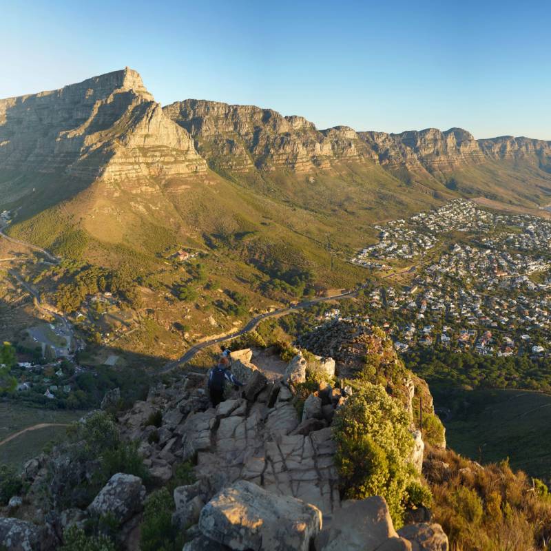 View of Table Mountain in Cape Town

