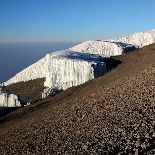 Glaciers on Kilimanjaro's Summit