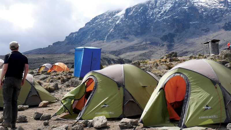Camp with stunning views of Kibo | Natalie Tambolash