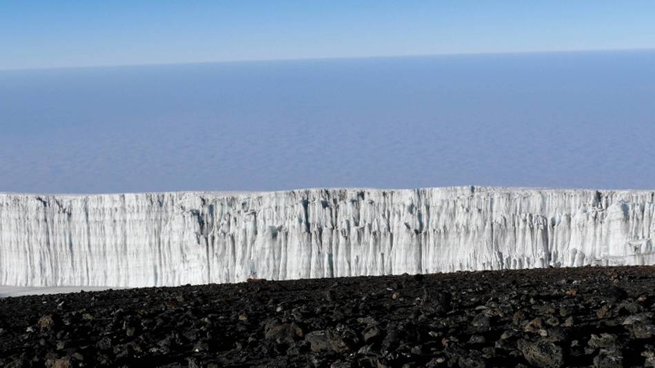 Ice cap on top of Mt Kilimanjaro | Natalie Tambolash