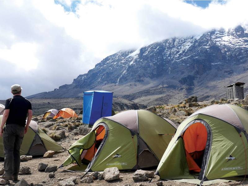 Camp with stunning views of Kibo | Natalie Tambolash
