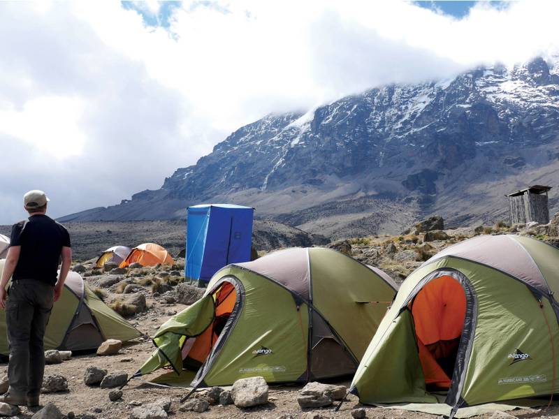 Camp with stunning views of Kibo | Natalie Tambolash