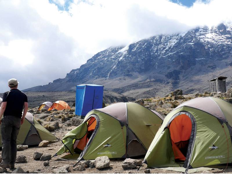 Camp with stunning views of Kibo | Natalie Tambolash