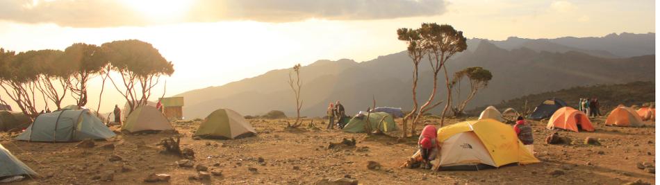 Camp set up on Kilimanjaro -  Photo: Charles Duncombe