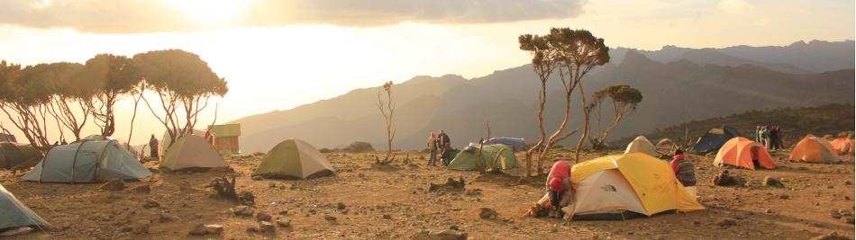 Camp set up on Kilimanjaro -  Photo: Charles Duncombe