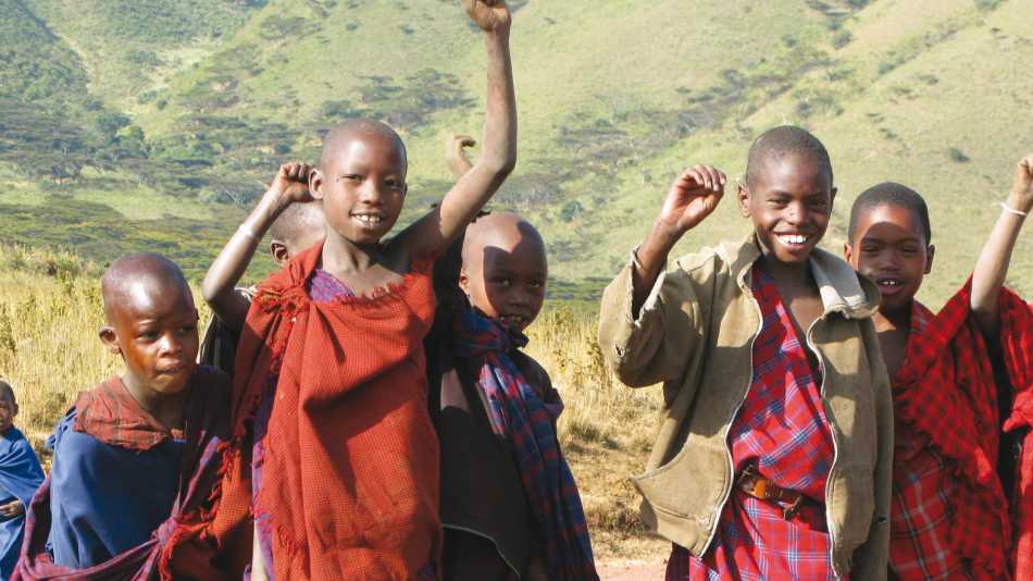 Happy Masai kids from Tanzania | Henning Mikkelsen