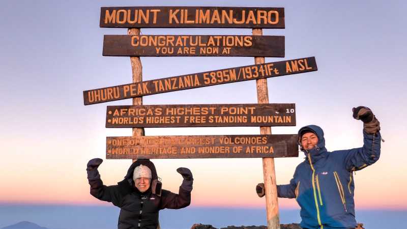Atop Mount Kilimanjaro - Twin Peaks of Africa, Kenya