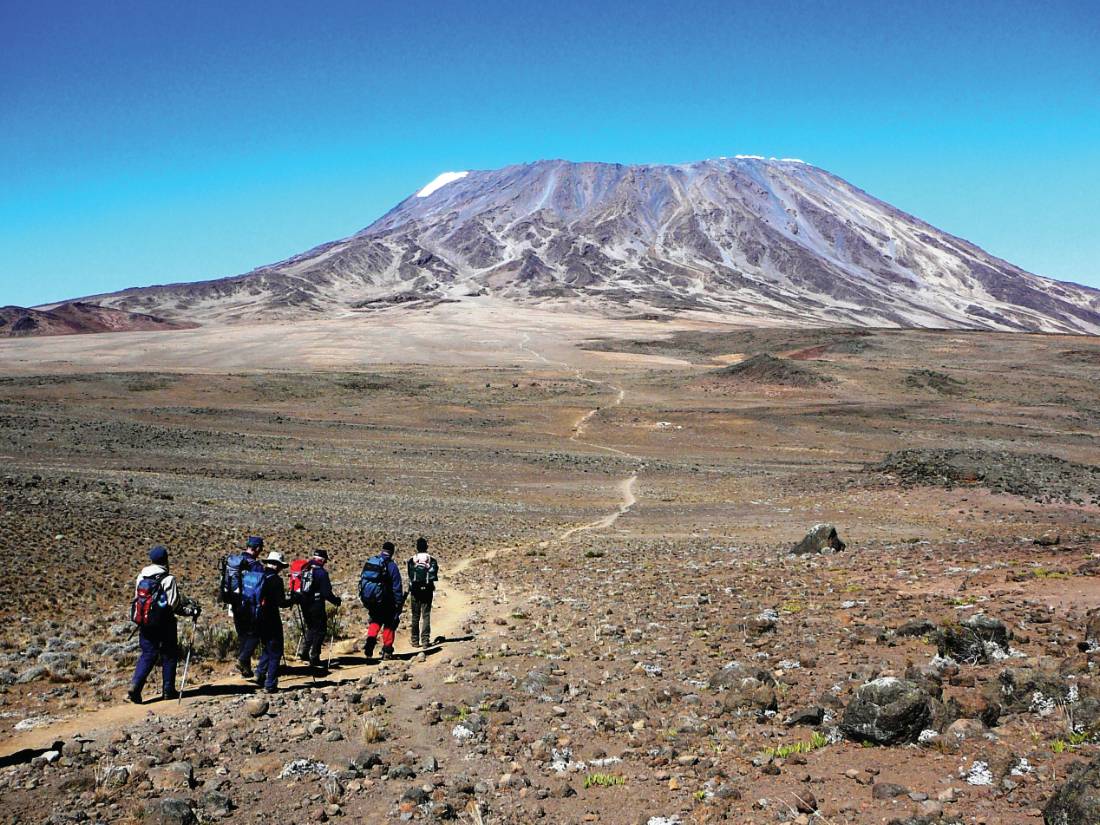 Mt Kilimanjaro rises above the flat African plains |  <i>Gesine Cheung</i>