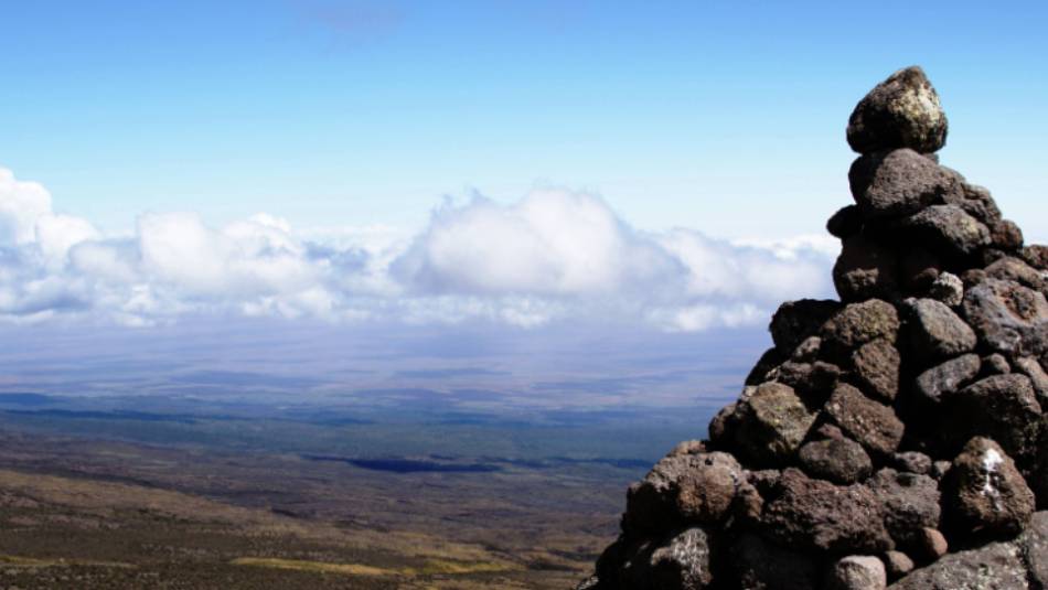 Rock piles for good luck at Mount Kilimanjaro, Tanzania | Gesine Cheung