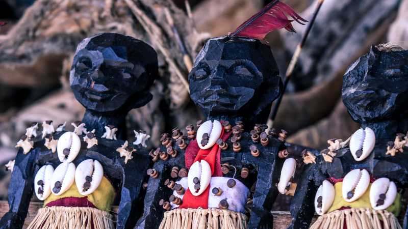 Voodoo dolls in a market in Togo | Shutterstock