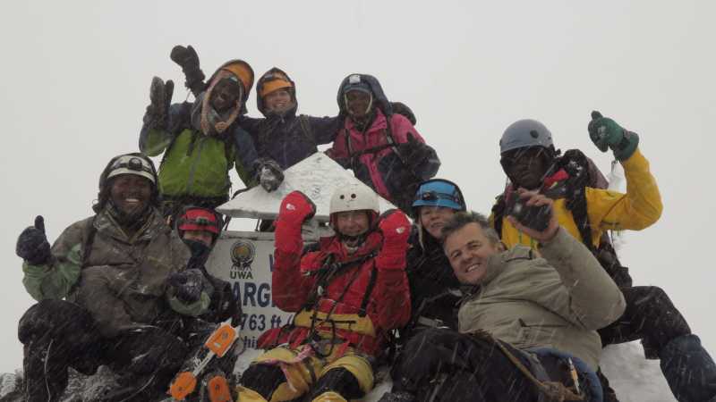 Summit of Margherita Peak