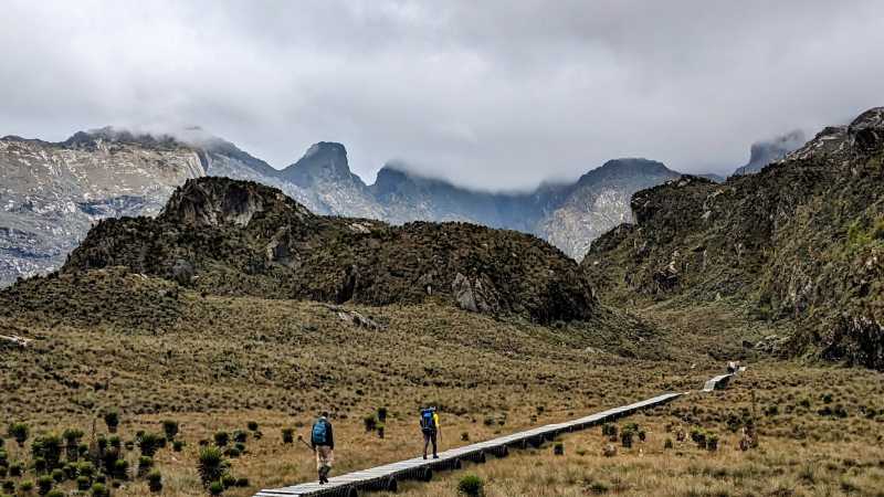 On the trail to Bugata Camp