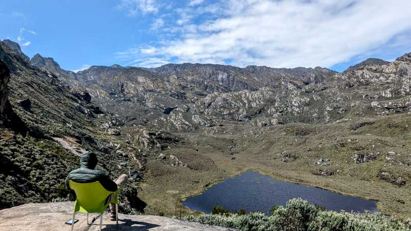 Relaxing at Bugata Camp and enjoying views of Lake Africa