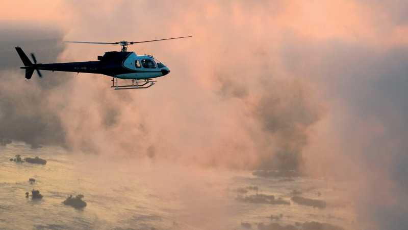 Scenic helicopter flight above the Batoka Gorge and Zambezi River - Zambezi River: Whitewater & Wildlife, Zambia