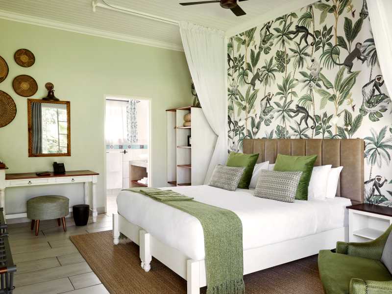 Victoria Falls, Zimbabwe – Pioneer’s Lodge
Pioneer’s Lodge offers a comfortable and relaxed stay at the end of your safari, with well-appointed rooms set in tranquil surrounds. Thoughtful touches, spacious interiors and a private ensuite provide a welcome contrast after your time camping, while the lodge’s peaceful atmosphere allows you to unwind and reflect on your journey. It’s an ideal base to enjoy your final night near Victoria Falls