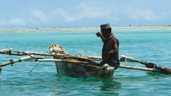 A local fisherman plying his trade