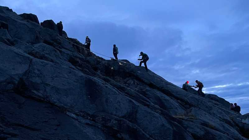 Trekkers on the final push to the summit of Mt Kinabalu | Brad Atwal