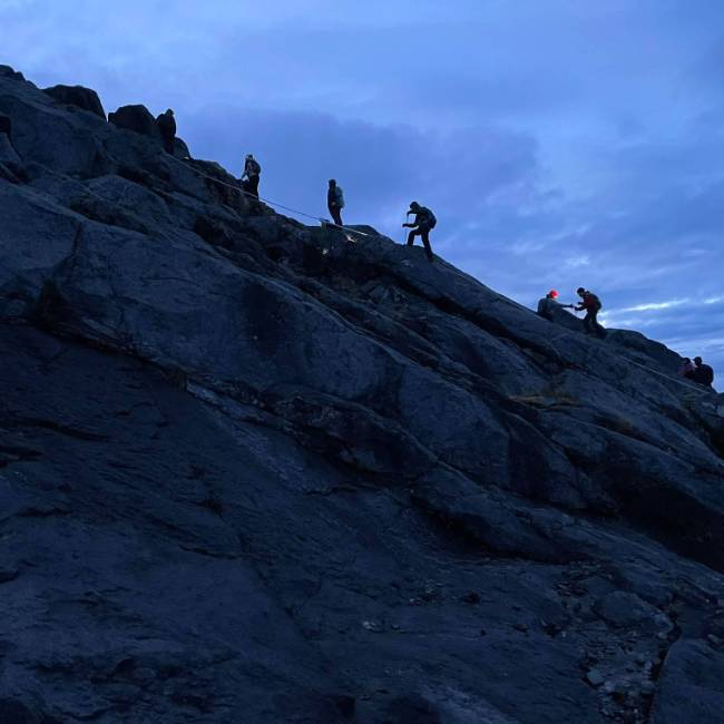 Trekkers on the final push to the summit of Mt Kinabalu | Brad Atwal