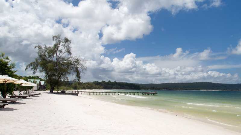 Enjoy the quiet tropical beaches of Koh Rong Island, Cambodia