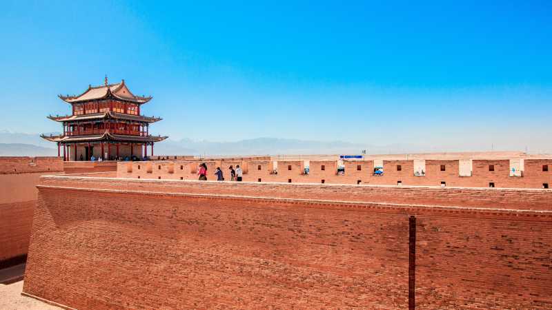 Jiayu Guan, the first fort at the west end of the Great Wall of China - Western Silk Road: Chengdu to Jiayuguan, China