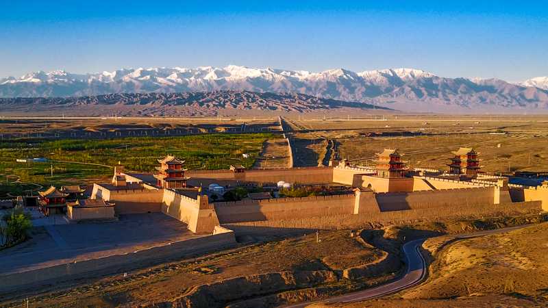 Jiayu Guan and the Qilian Mountains - Western Silk Road: Chengdu to Jiayuguan, China