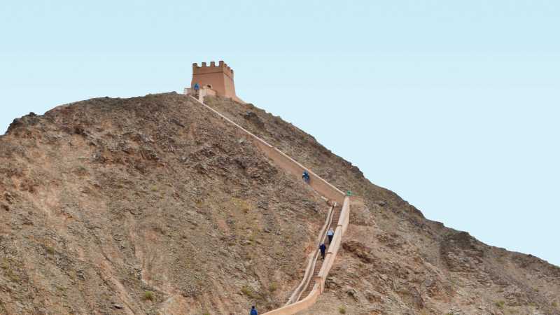 A section of the Great Wall near Jiayuguan in western China - Western Silk Road: Chengdu to Jiayuguan, China