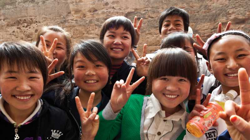 Local kids in Western China | Peter Walton