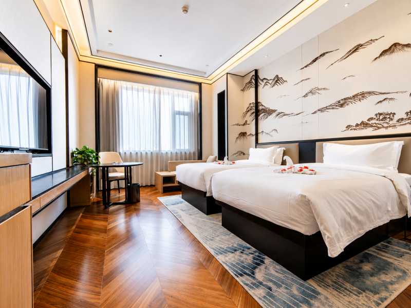 Swan Hotel, Linfen, twin room