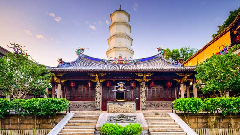 White Pagoda Temple rebuilt in Ming Dynasty style, Fuzhou