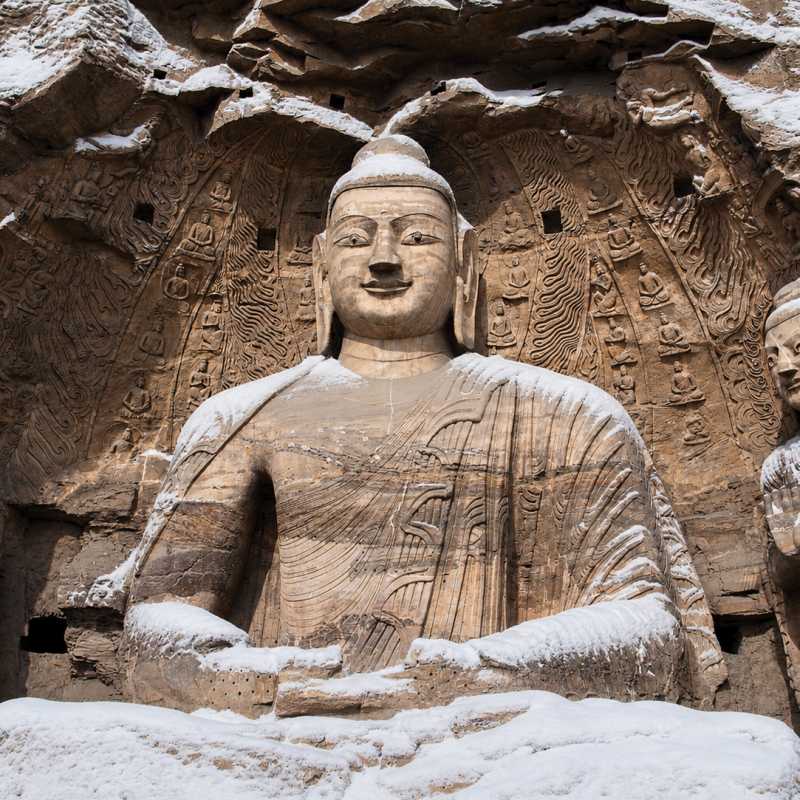 See the 1500 year old stone budda at Yungang Grottoes