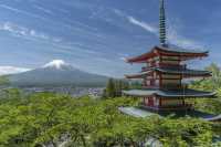 Stunning view of Mt Fuji on our Backroads of Japan